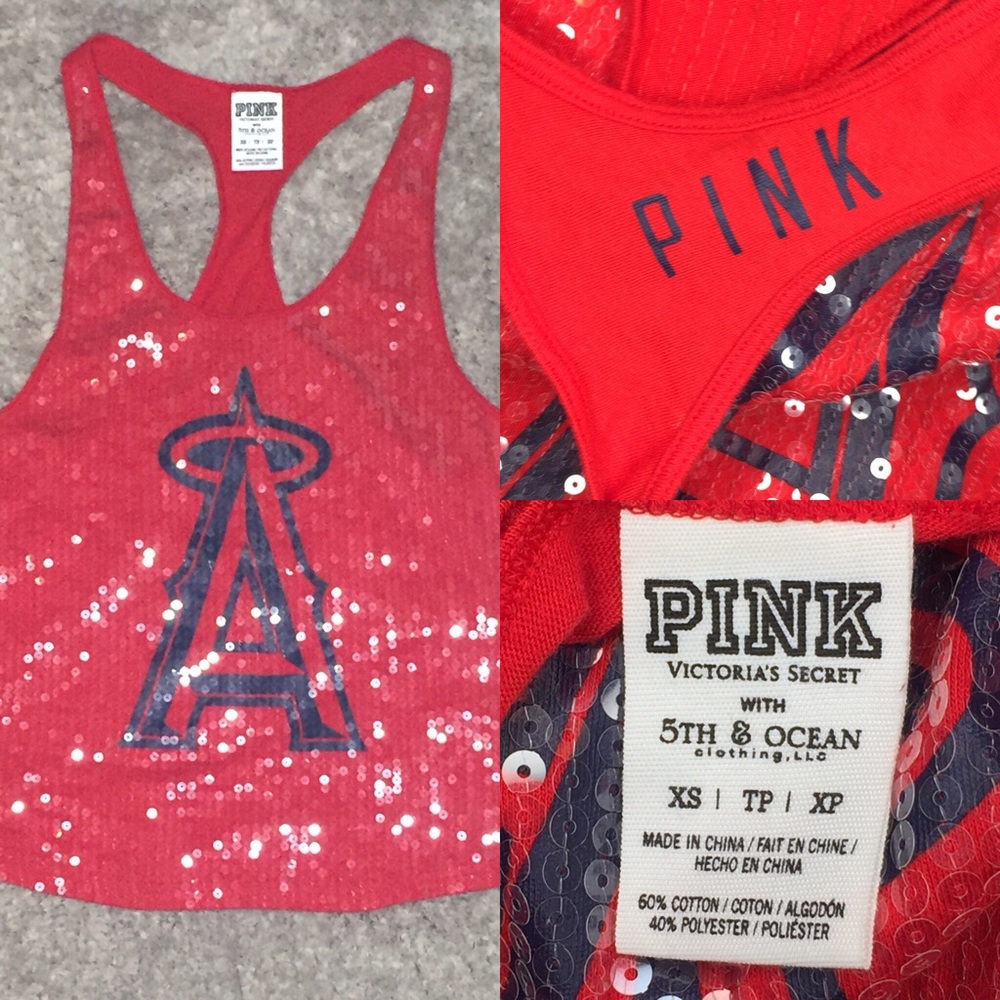 MLB VS PINK Angels tank Victoria’s Secret baseball